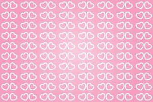 Vector love heart pattern, vector hand drawn Valentine's Day pattern, Valentine's Day background.
