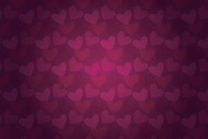 Vector love heart pattern, vector hand drawn Valentine's Day pattern, Valentine's Day background.
