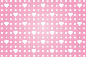 Vector love heart pattern, vector hand drawn Valentine's Day pattern, Valentine's Day background.