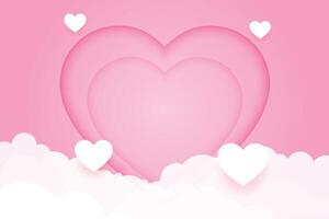 Valentine's Day background, Happy Valentine's Day banner vector