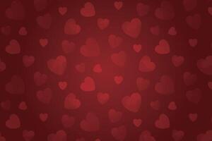Vector love heart pattern, vector hand drawn Valentine's Day pattern