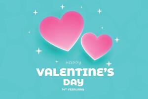 Valentine's Day background, Happy Valentine's Day banner vector