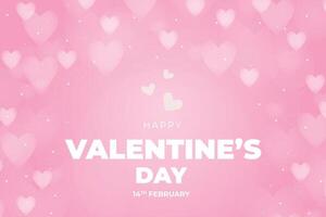 Valentine's Day background, Happy Valentine's Day banner vector