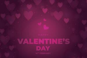 Valentine's Day background, Happy Valentine's Day banner vector