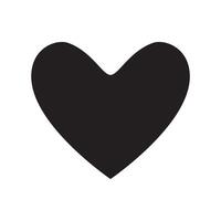 icono del corazón aislado sobre fondo blanco. símbolo de amor vector
