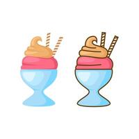 Ice cream icon vector illustration. flat icon for apps and websites