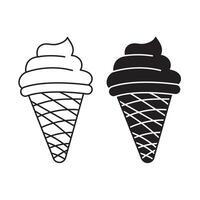 Ice cream icon vector illustration. flat icon for apps and websites