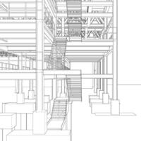 3d ilustración de industrial proyecto vector