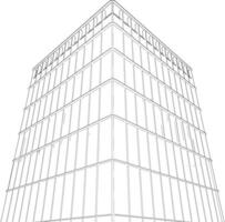 3D illustration of Building in concept vector