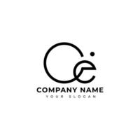 Modern Letter Ce logo vector design template