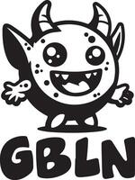 goblin logo design vector