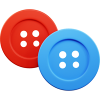 3D buttons icon on transparent background png