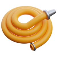 3D hose icon on transparent background png