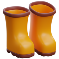 3d Stiefel Symbol auf transparent Hintergrund png