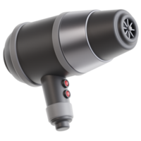 3D hair dryer icon on transparent background png