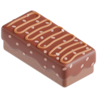 3d Brownies icono en transparente antecedentes png