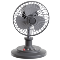 3D electric fan icon on transparent background png