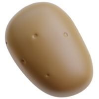 3d aardappel icoon Aan transparant achtergrond png