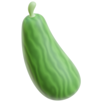 3d pepino ícone em transparente fundo png