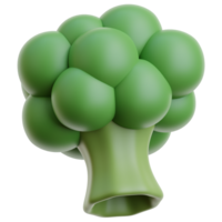 3d broccoli icona su trasparente sfondo png