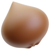 3d cebolla icono en transparente antecedentes png