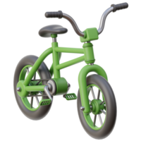 3D bicycle icon on transparent background png