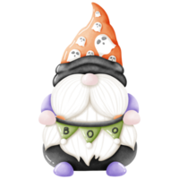 halloween söt gnome png