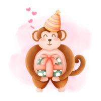linda mono fiesta png