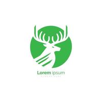 Elegant Stag Silhouette Logo Representing Nature and Wildlife, Perfect for Branding vector