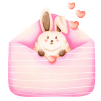 Valentine cute bunny png