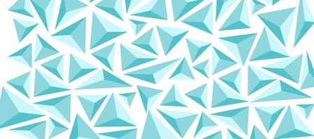 abstract blue triangle low poly decorative design background vector