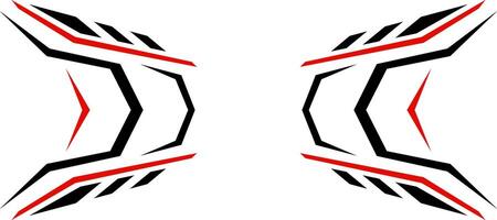 cyber technology red black geometric future design background vector