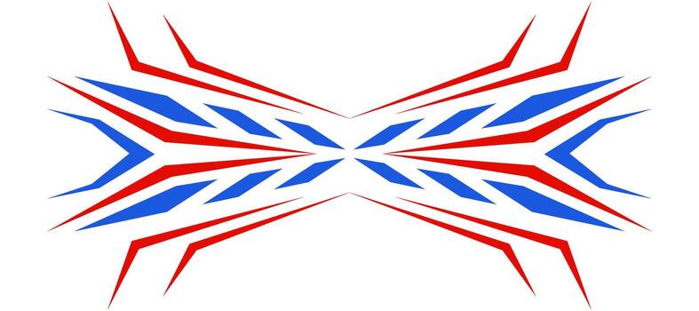 cyber technology red blue arrow geometric design background vector