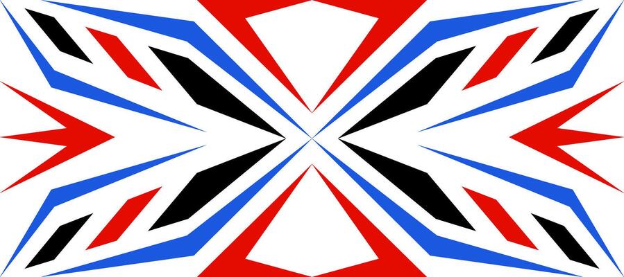cyborg technology red blue geometric design background