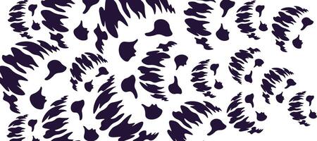 scary face abstract shape design background vector