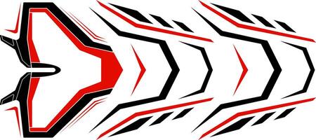 techno red black geometric futuristic design background vector