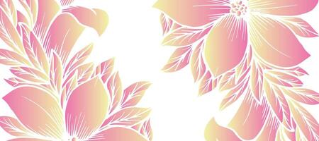 pink lily flora blossom decorative design background vector