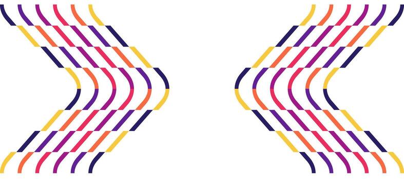 resumen vistoso remolino olas a rayas bandera diseño antecedentes vector