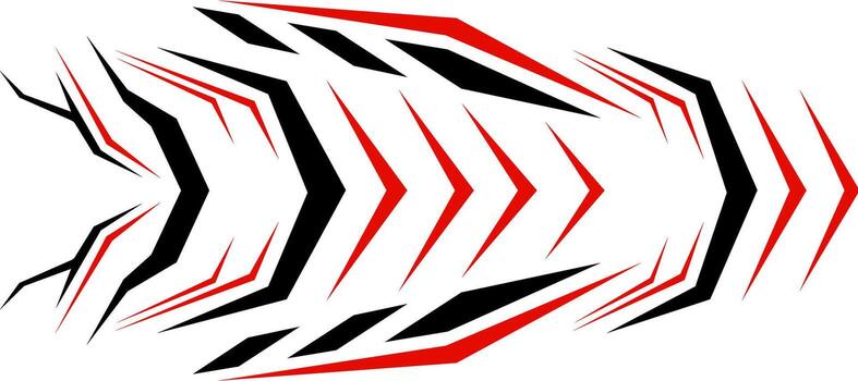 cyber technology red black arrow geometric design background vector