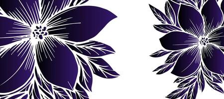 dark violet lotus blossom decorative design background vector