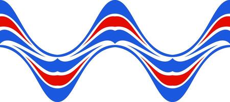 wavy swirl curve pulse red blue design background vector
