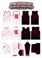 red triangle lines Jersey Apparel Sports Wear Sublimation pattern vector