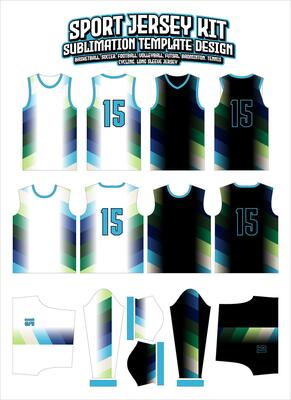 colorful chevron Jersey Apparel Sports Wear Sublimation pattern
