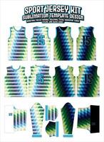 zigzag vistoso jersey vestir Deportes vestir sublimación modelo vector