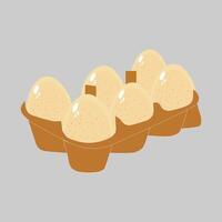 Egg vector illustration, Collection of whole, broken, fried, yolks, eggshells and boiled eggs. Whole and broken white and yellow fresh raw eggs.