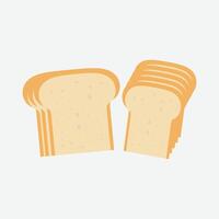 Sandwich with fried egg and bread toast, collection of wheat sandwiches vector illustration, with butter, fried eggs, cheese, Breakfast concept toast. Slices of toast. Flat design style.