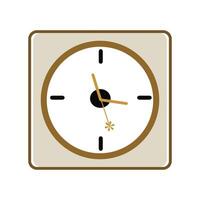 reloj plano estilo, reloj icono relojes vector ilustración. alarma reloj icono. plano diseño estilo. sencillo icono en blanco antecedentes, web sitio página y móvil aplicación diseño elemento