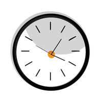 Clock flat style, Clock icon watches vector illustration. Alarm clock icon. Flat design style. Simple icon on white backround, Web site page and mobile app design element