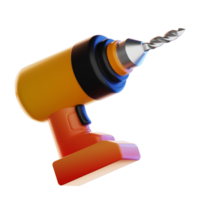 Drill Construction Business illustration 3d png