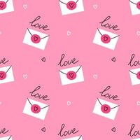 Seamless St Valentine Day pattern vector